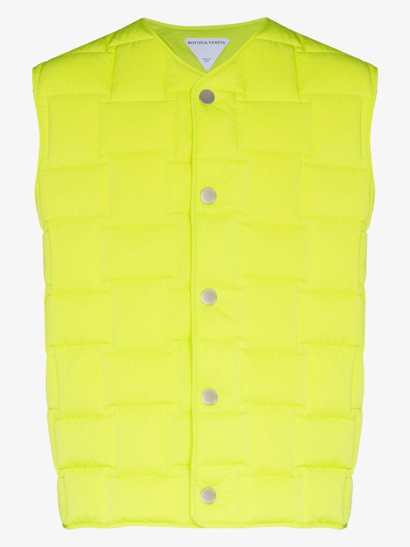 Green Quilted Shell Gilet