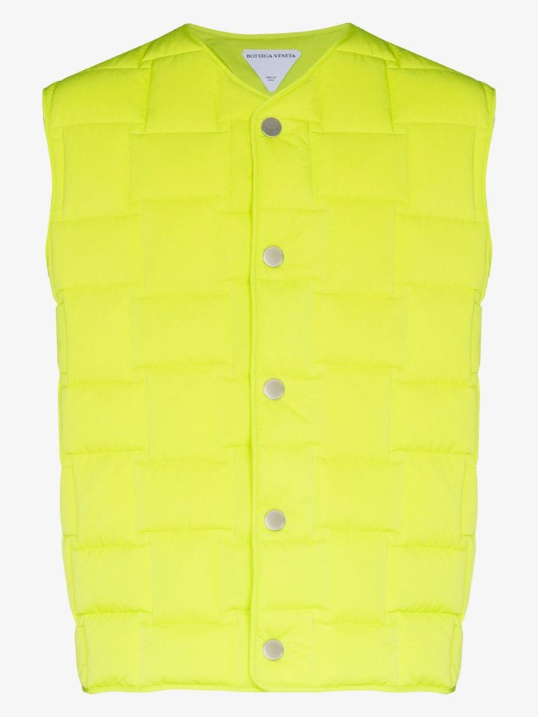 Green Quilted Shell Gilet