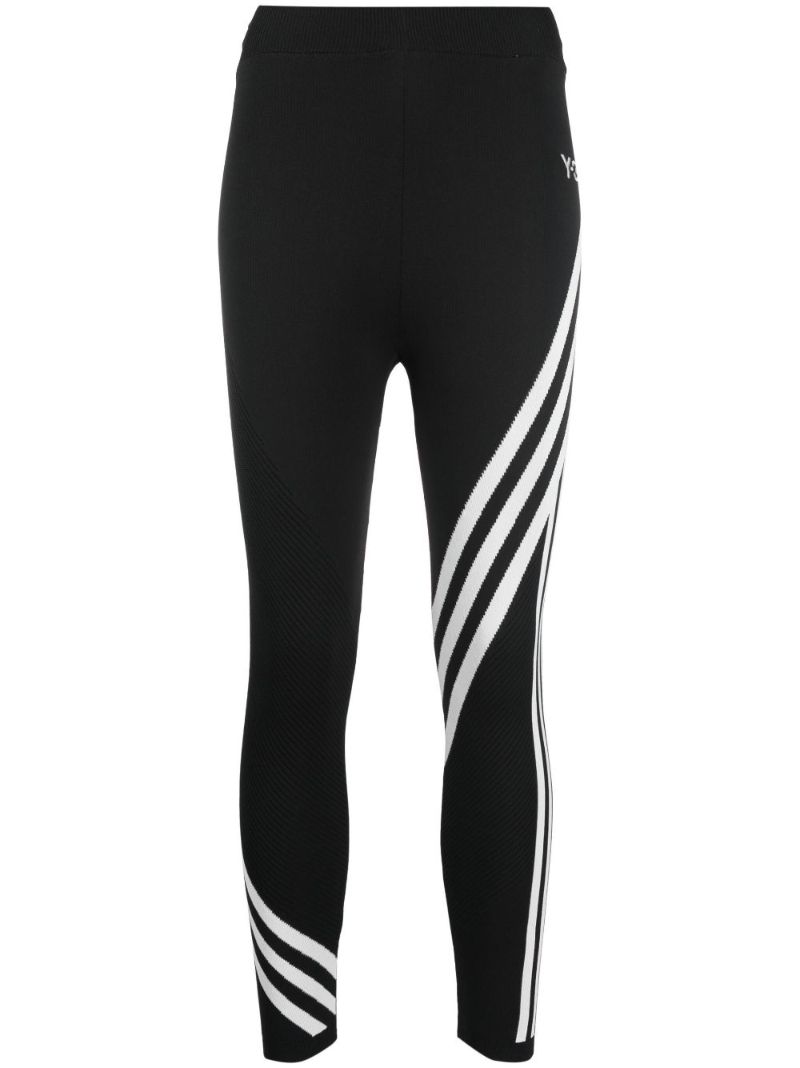 Black Ch1 Three Stripe Leggings