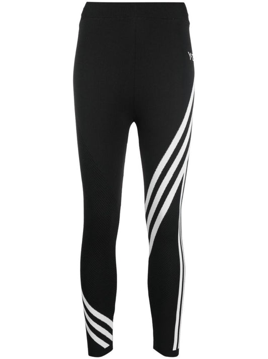 Black Ch1 Three Stripe Leggings