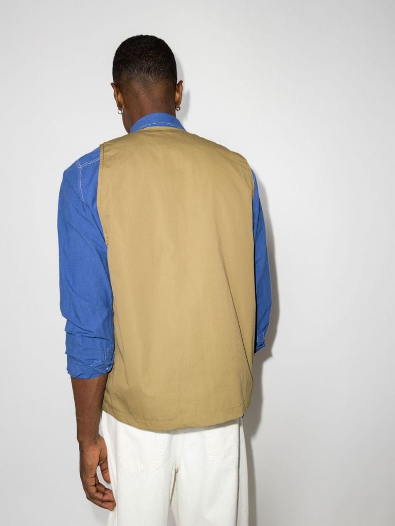 Brown Cargo Pocket Gilet