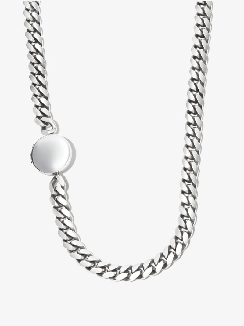 Sterling Silver Locket Chain Necklace
