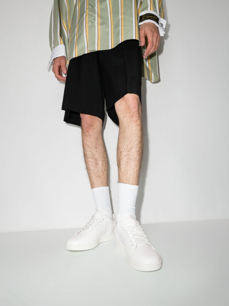 White Orion Low Top Leather Sneakers