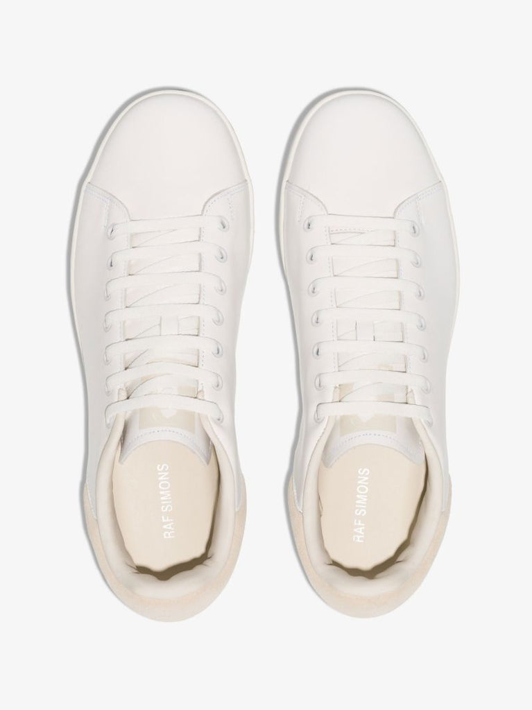 White Orion Low Top Leather Sneakers