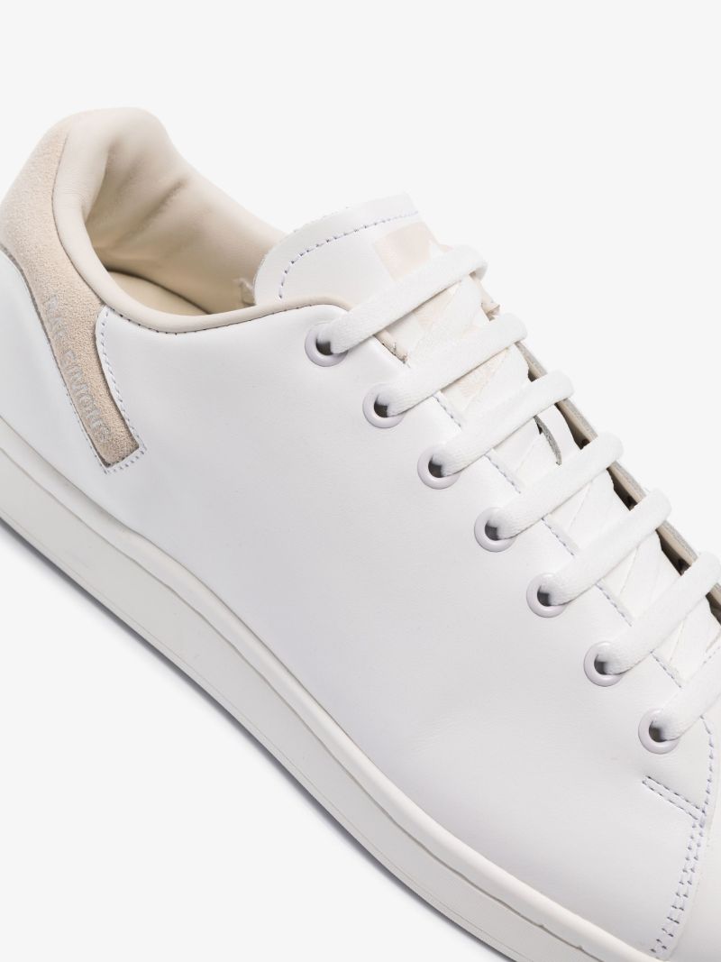 White Orion Low Top Leather Sneakers