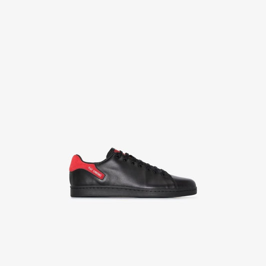 Black Orion Low Top Leather Sneakers