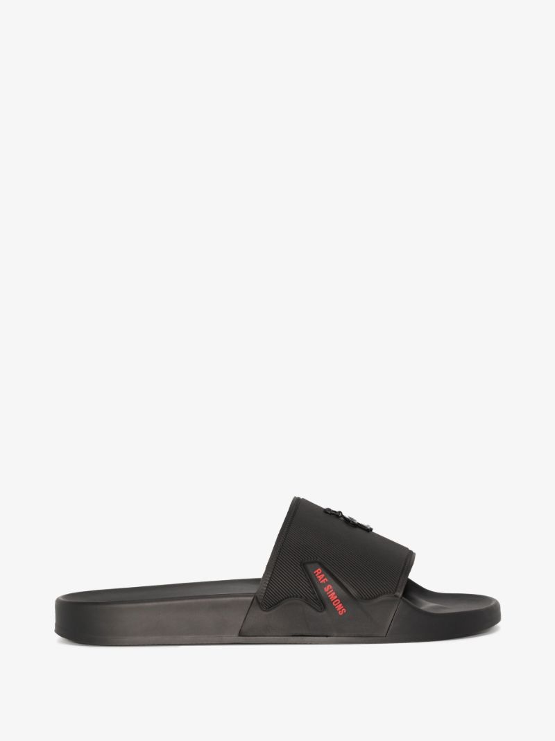 Black Astra Logo Rubber Slides