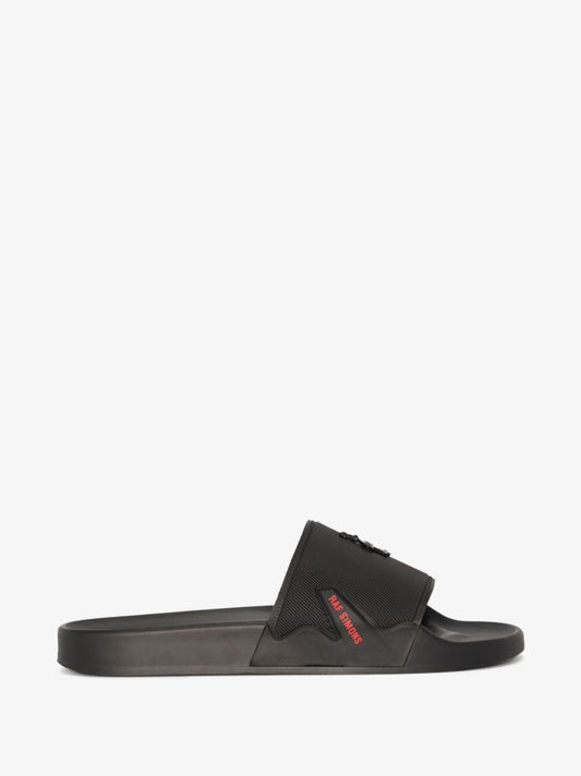 Black Astra Logo Rubber Slides