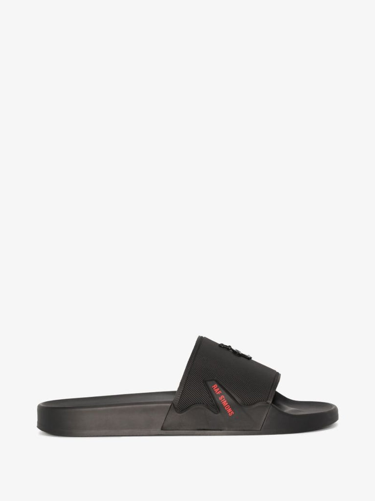 Black Astra Logo Rubber Slides
