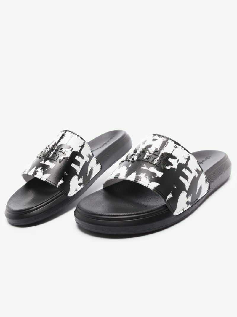 White Graffiti Paint Splatter Slides