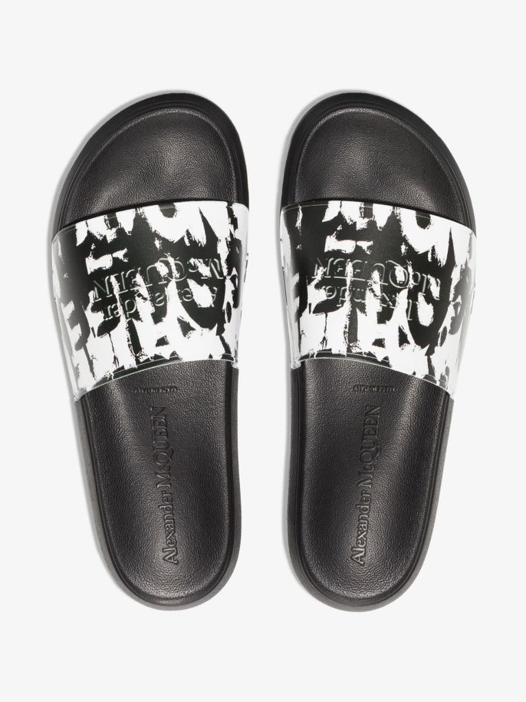 White Graffiti Paint Splatter Slides