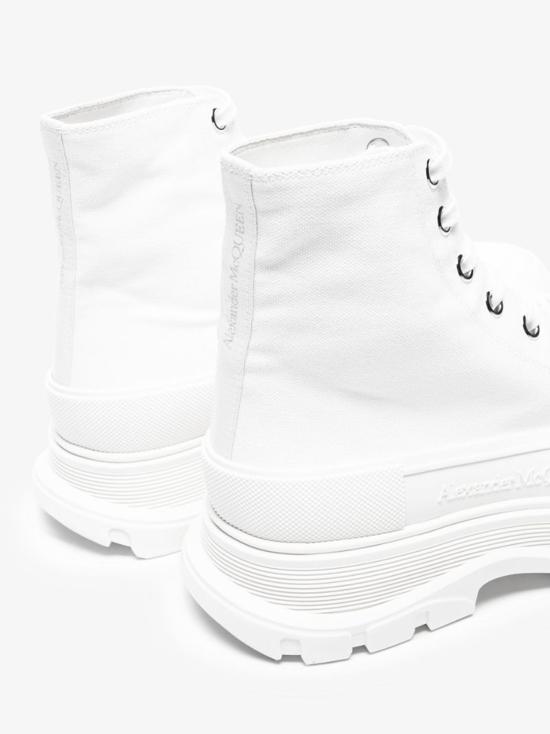 White Tread Slick Boots