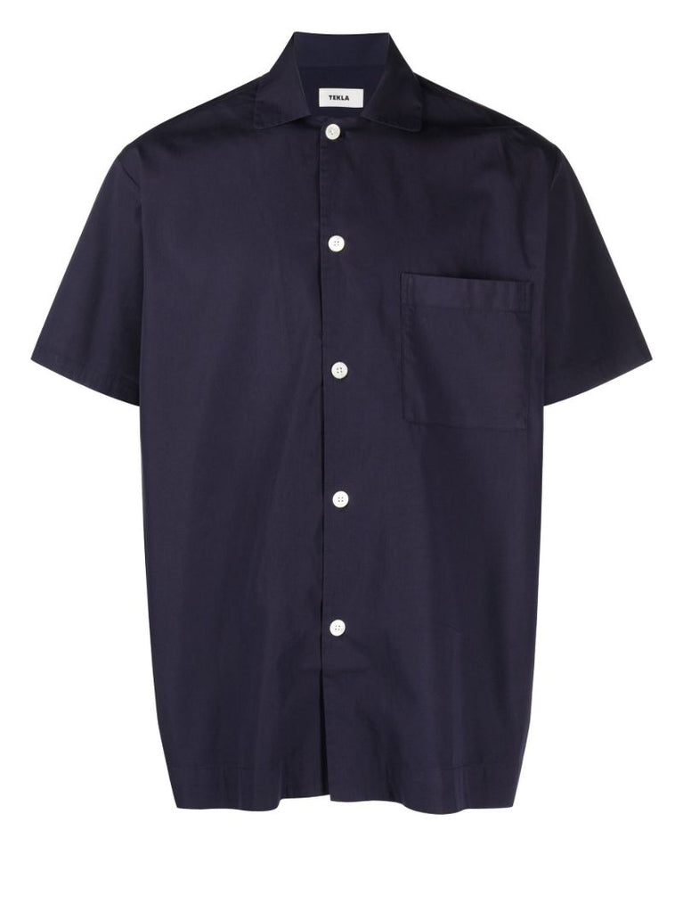 Blue Organic Cotton Pyjama Shirt