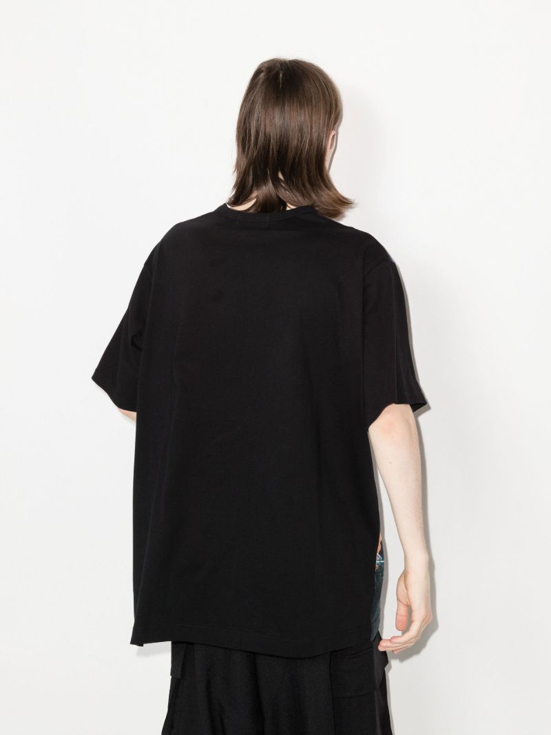 Dictionary Flower Print Cotton T-shirt