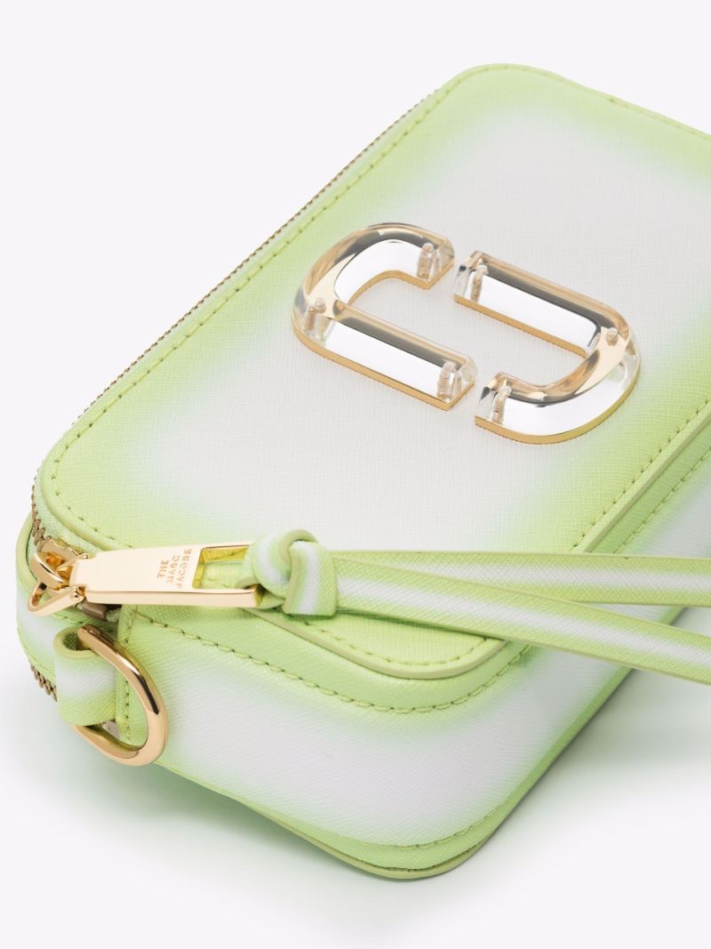 Green the Snapshot Leather Cross Body Bag
