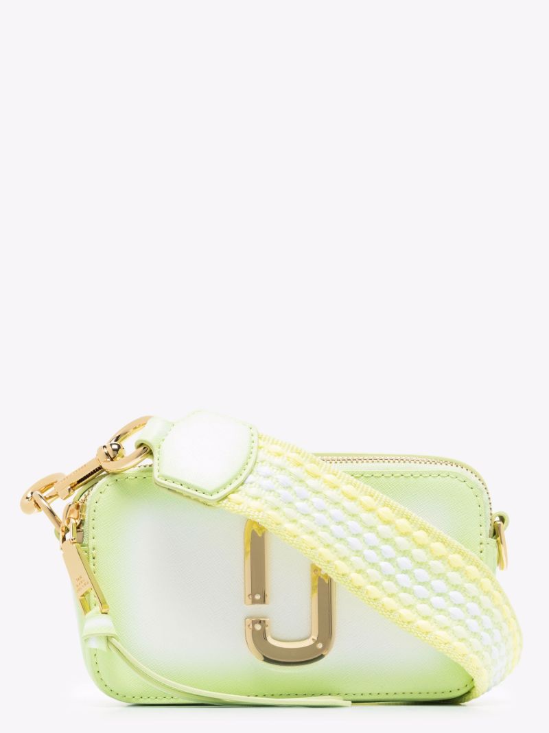 Green the Snapshot Leather Cross Body Bag