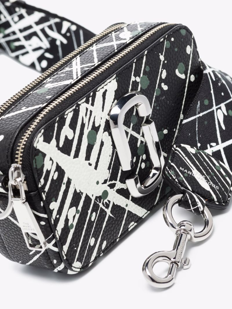 Black the Snapshot Leather Cross Body Bag