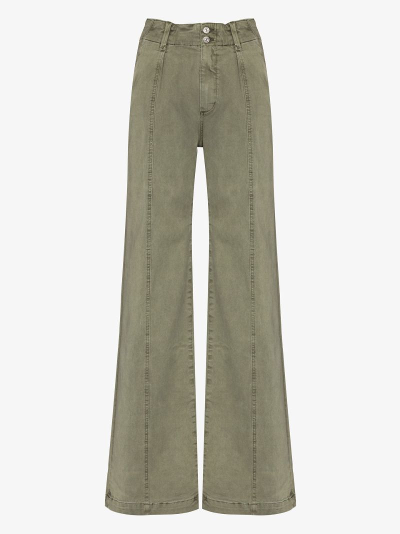Green Brooklyn Wide-leg Jeans