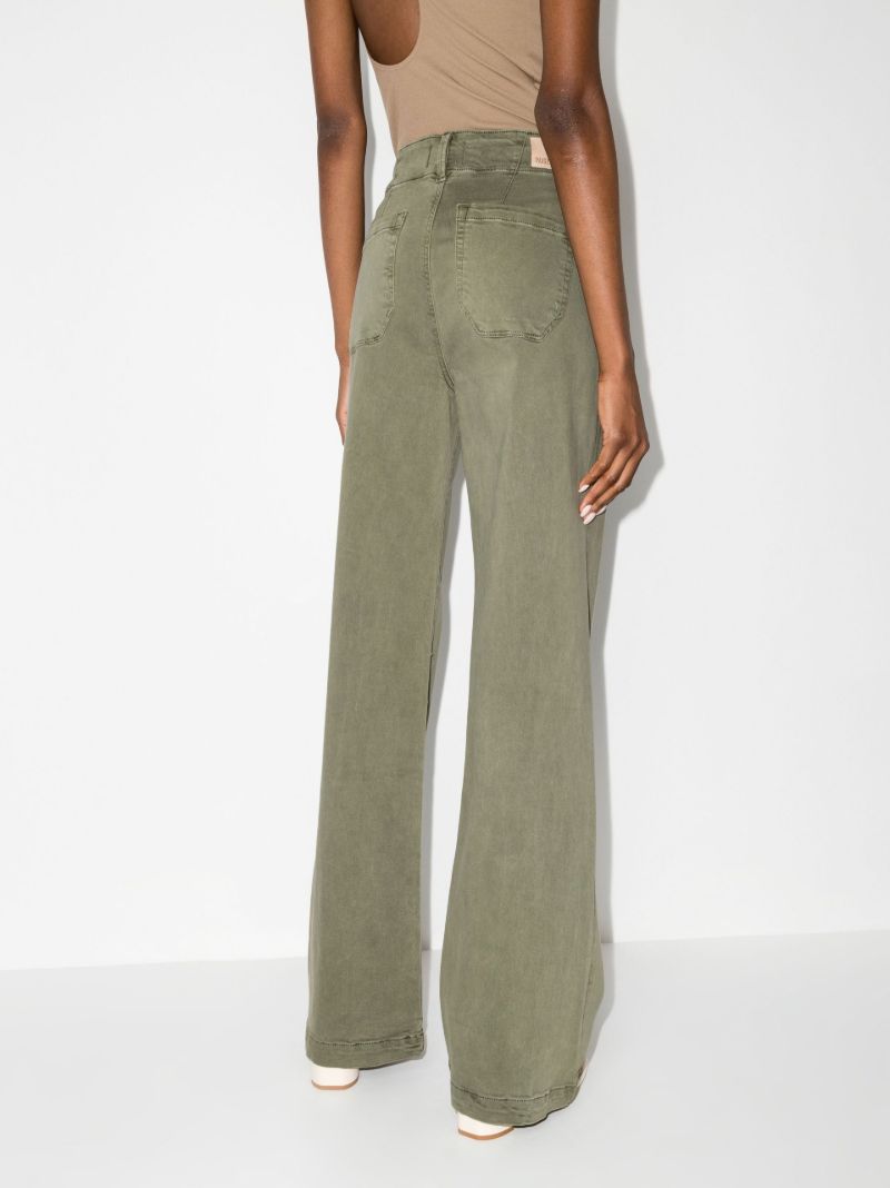 Green Brooklyn Wide-leg Jeans