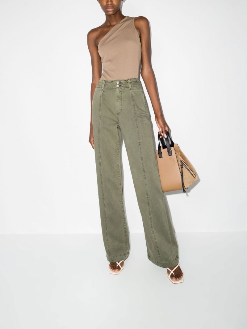 Green Brooklyn Wide-leg Jeans