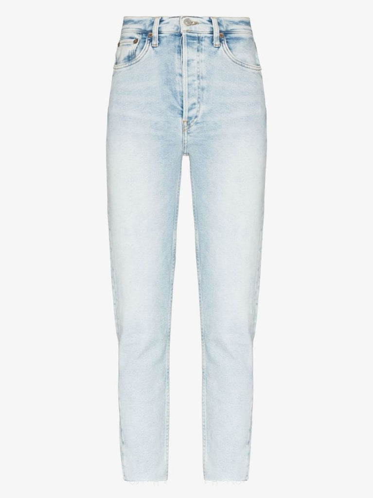 '90s High Waist Cropped Jeans
