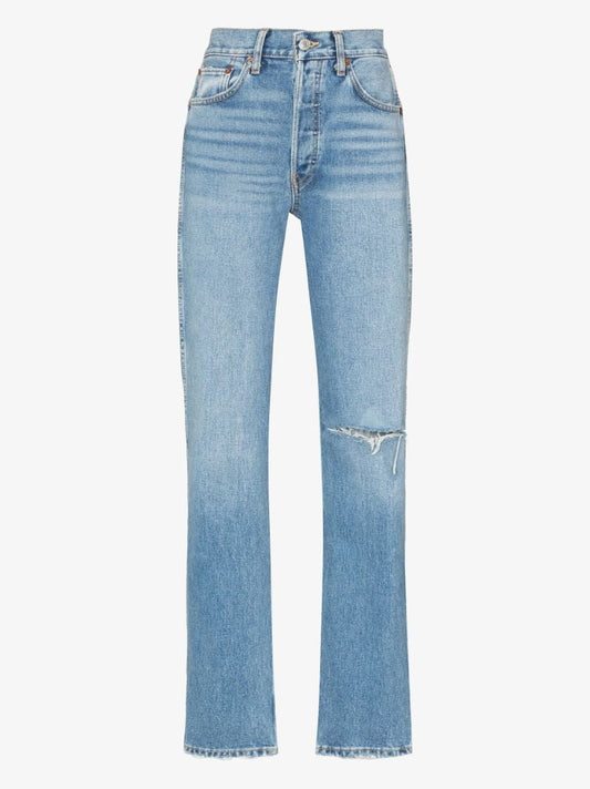 Blue '90s High Rise Loose Denim Jeans