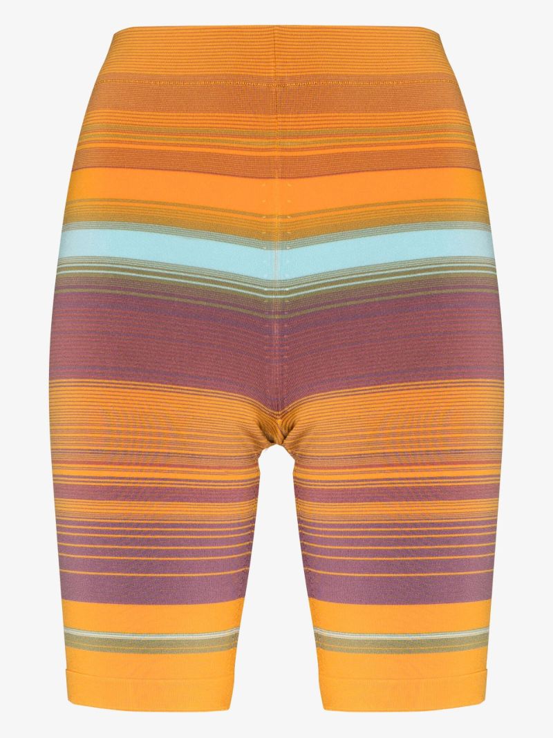 Orange the Sport Striped Knit Shorts