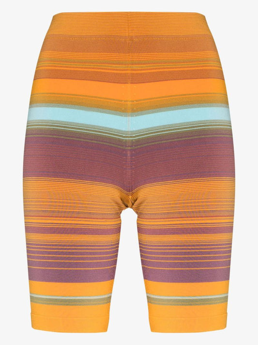Orange the Sport Striped Knit Shorts