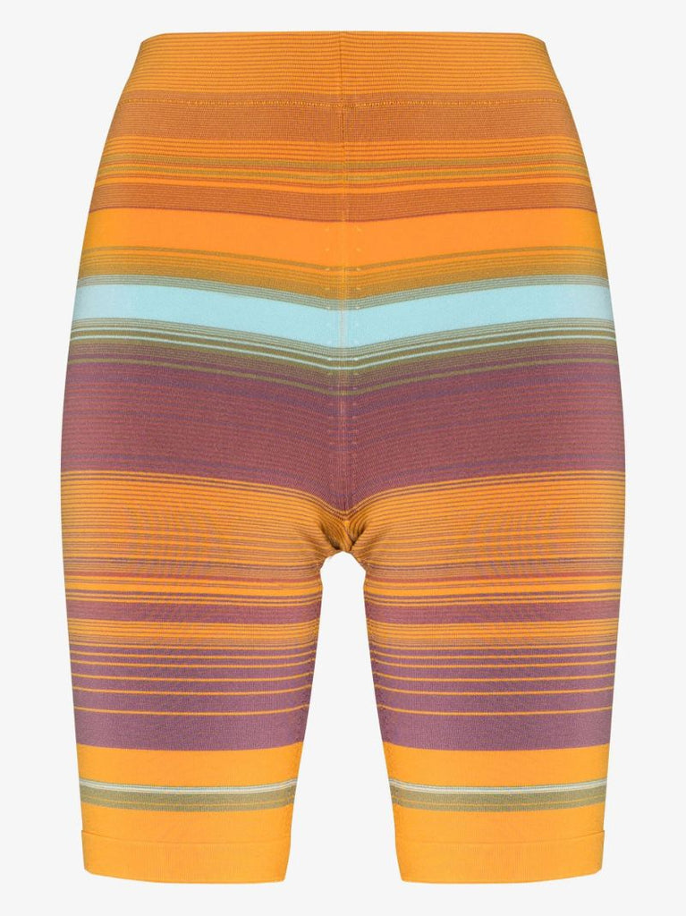 Orange the Sport Striped Knit Shorts