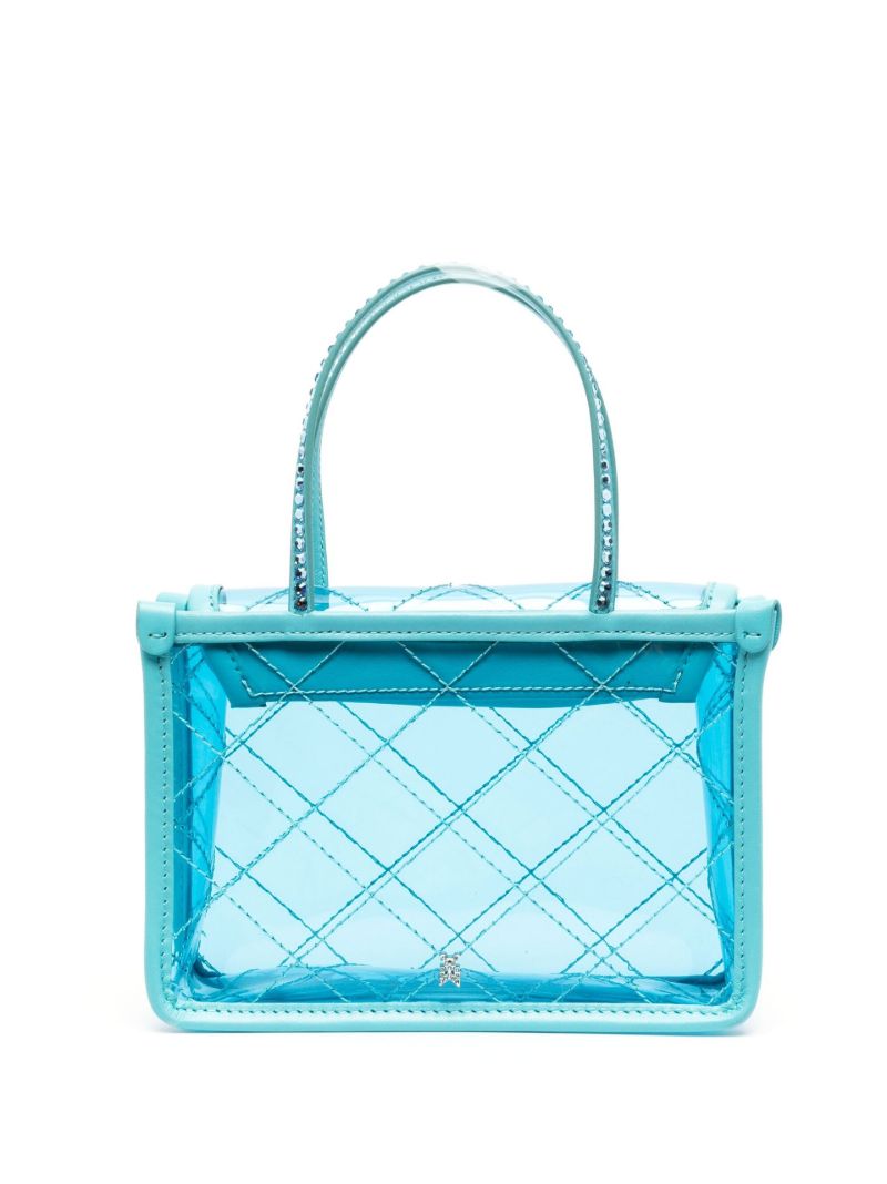 Blue Crystal Embellished Mini Bag