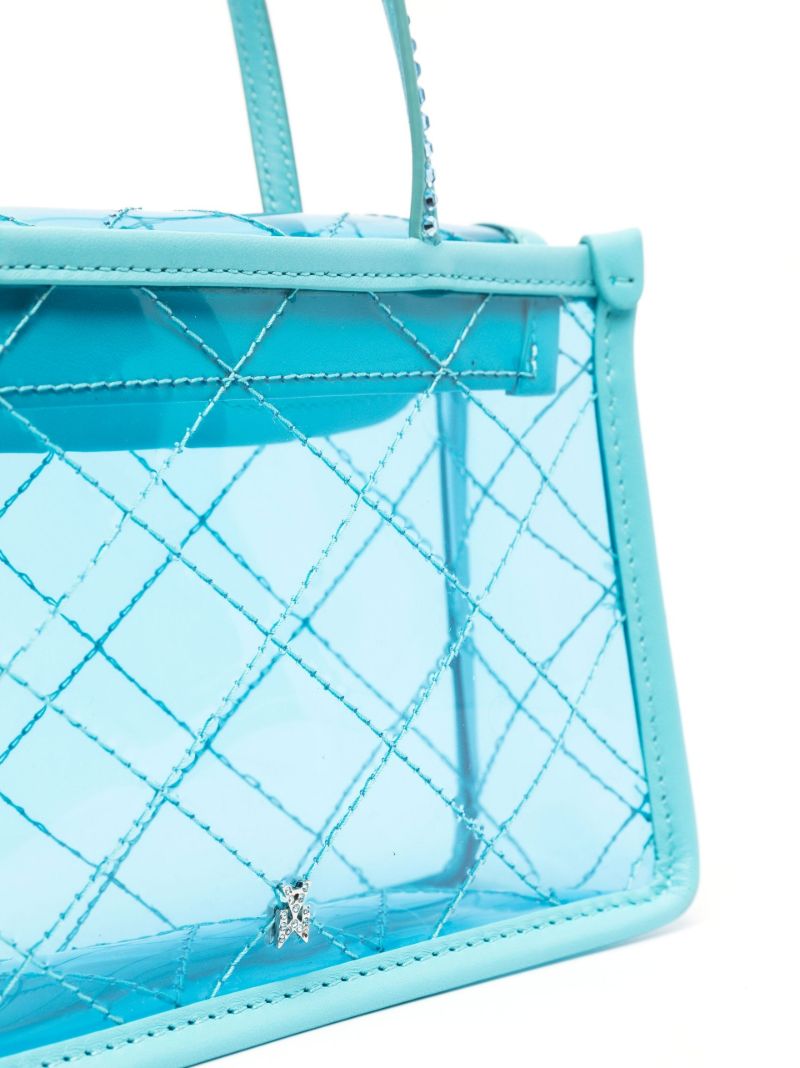 Blue Crystal Embellished Mini Bag