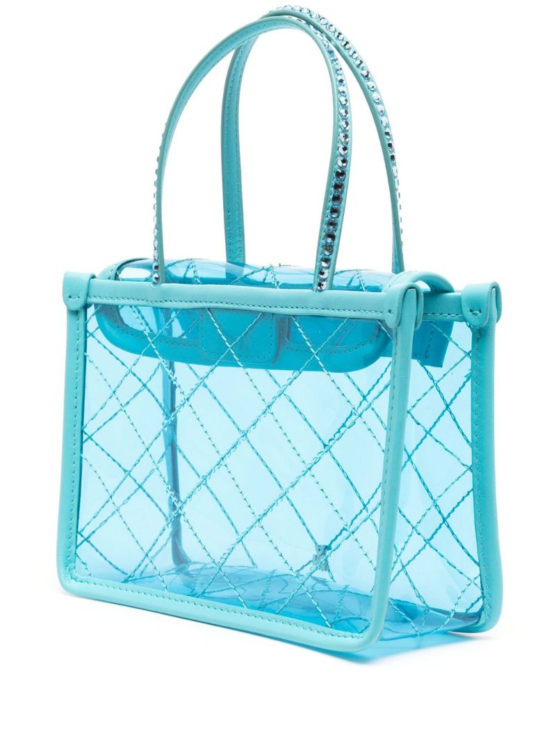 Blue Crystal Embellished Mini Bag
