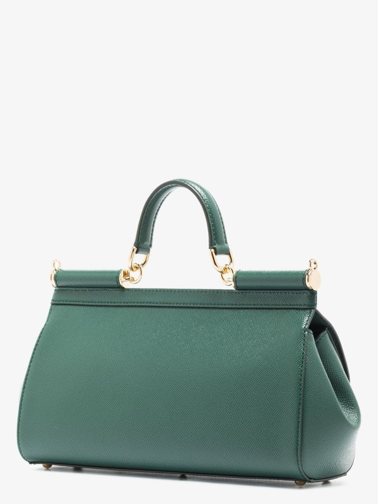 Green Sicily Leather Tote Bag