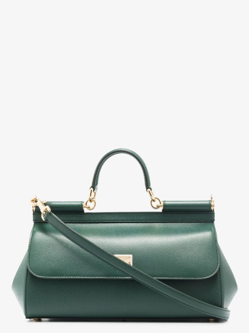 Green Sicily Leather Tote Bag