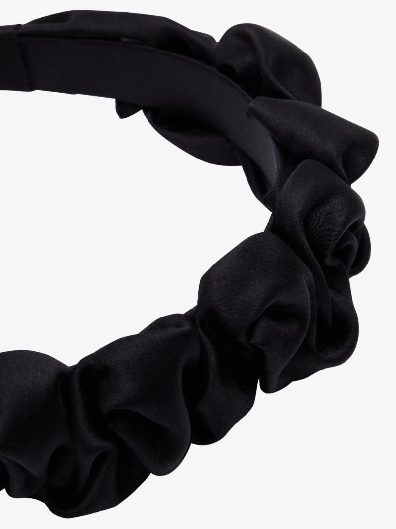 Black Lia Silk Headband