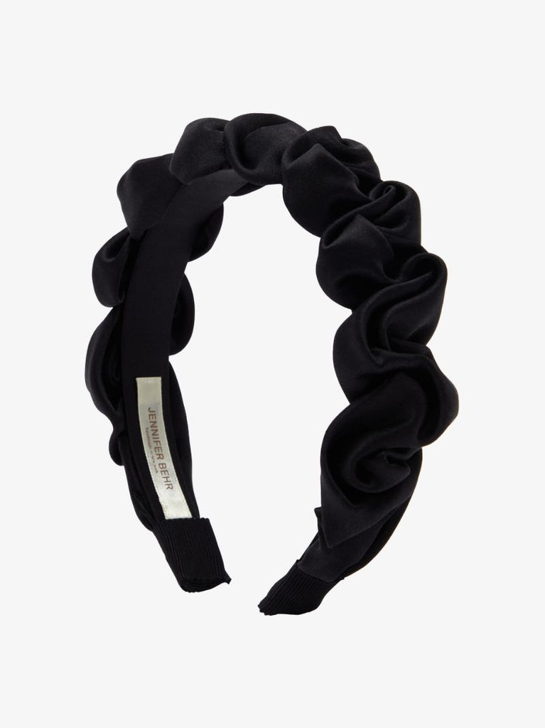 Black Lia Silk Headband
