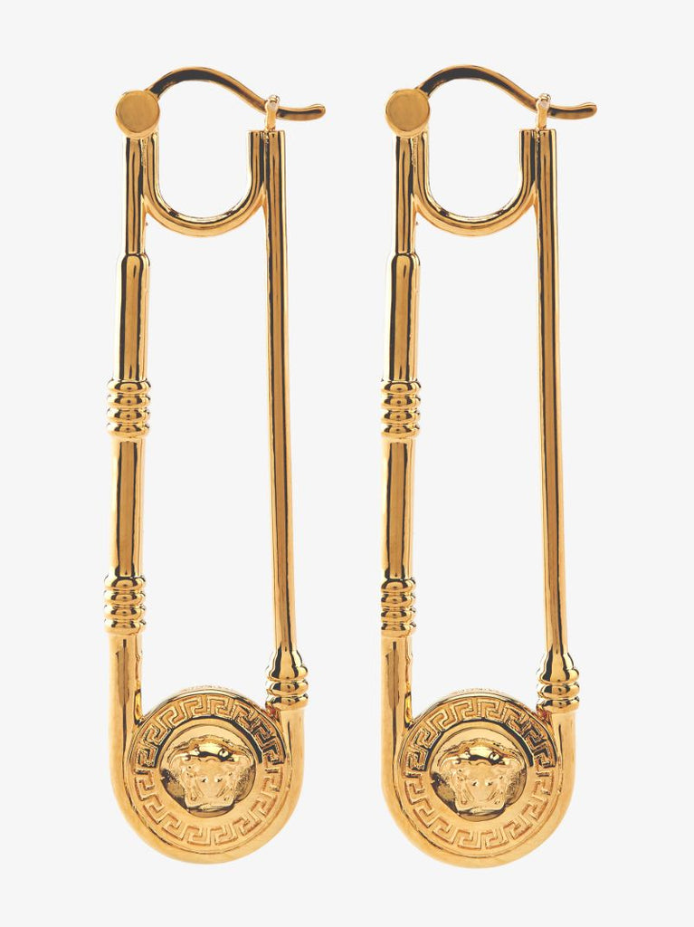 Gold-tone Safety Pin Earrings