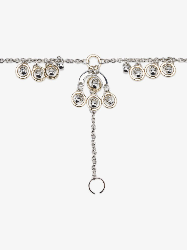Silver and Gold Tone Chain Anklet