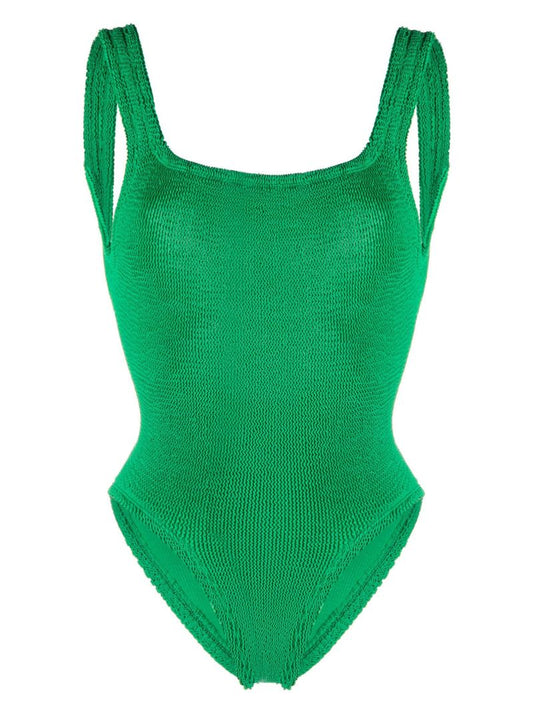 Green Square Neck Prene Swimsuit