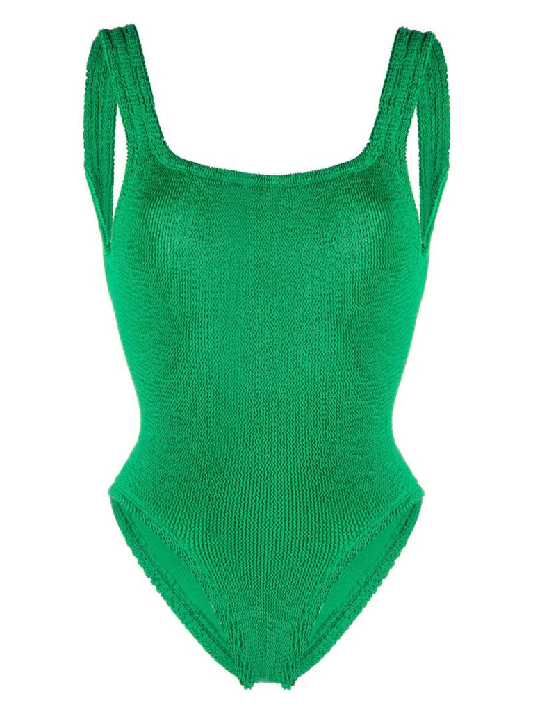 Green Square Neck Prene Swimsuit