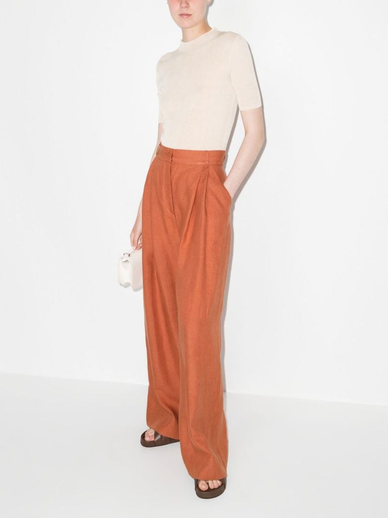 Molly Wide Leg Linen Trousers
