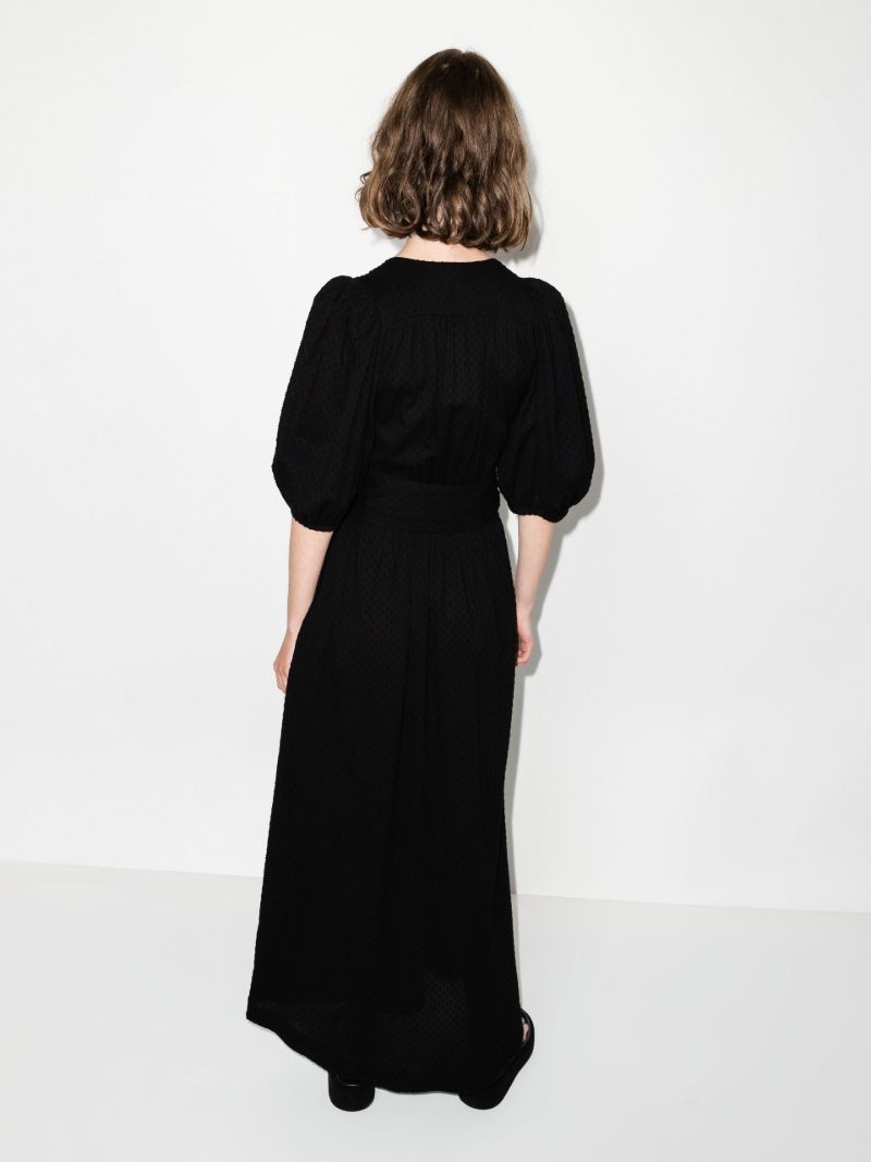 Bronwyn Puff Sleeve Cotton Maxi Dress
