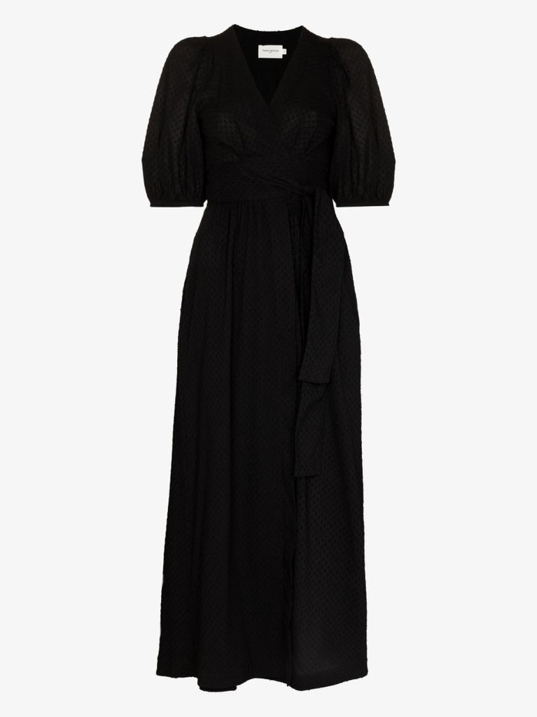 Bronwyn Puff Sleeve Cotton Maxi Dress