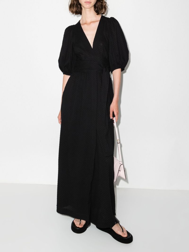 Bronwyn Puff Sleeve Cotton Maxi Dress