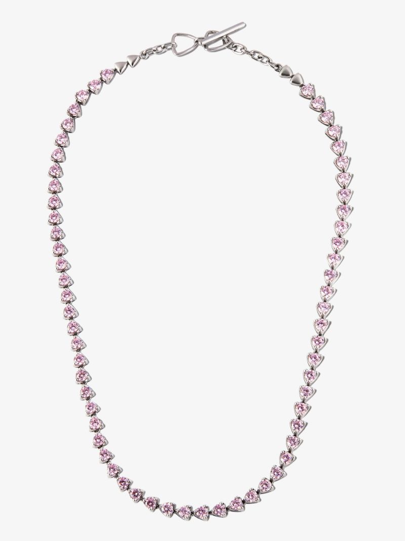 Sterling Silver I Heart Me Quartz Necklace