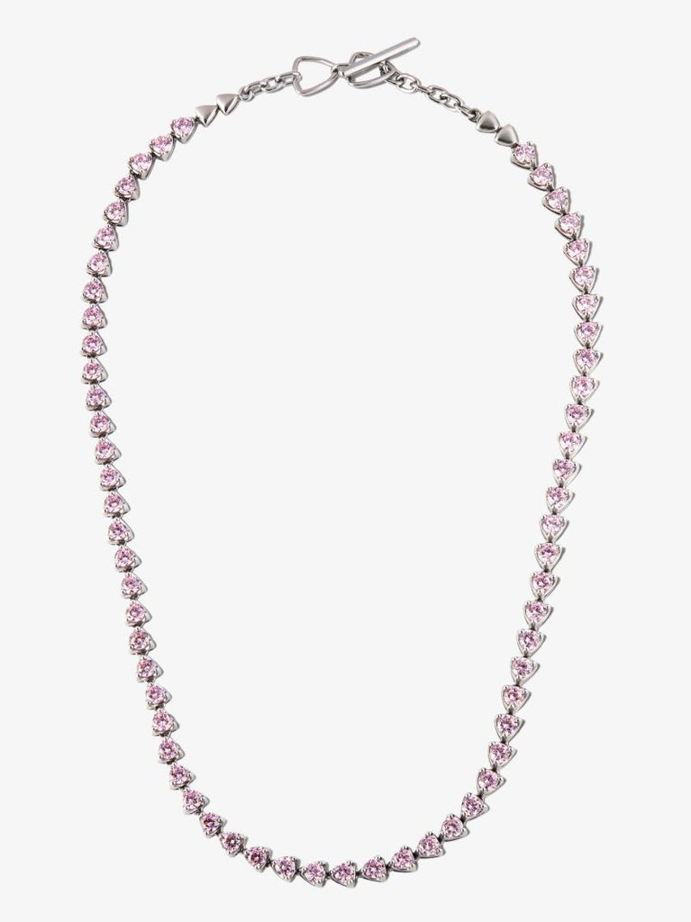 Sterling Silver I Heart Me Quartz Necklace