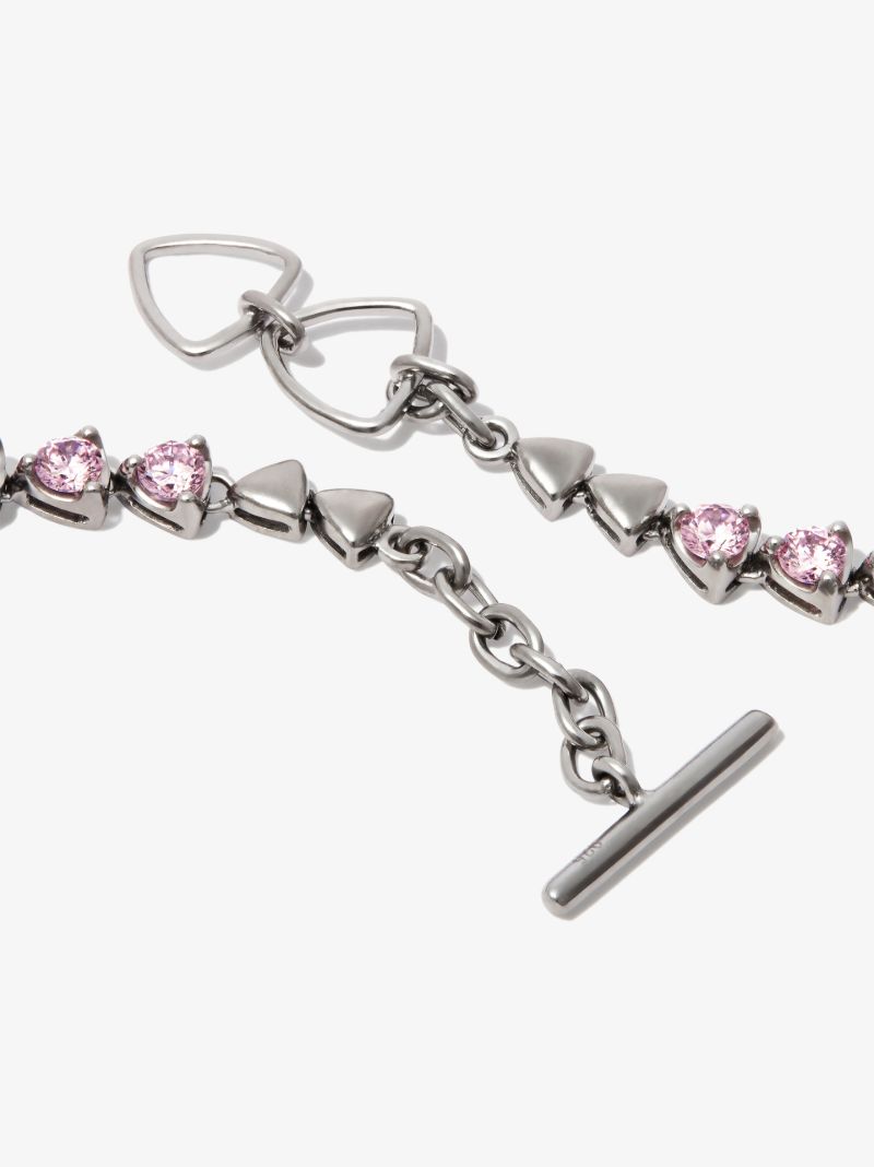 Sterling Silver I Heart Me Quartz Necklace