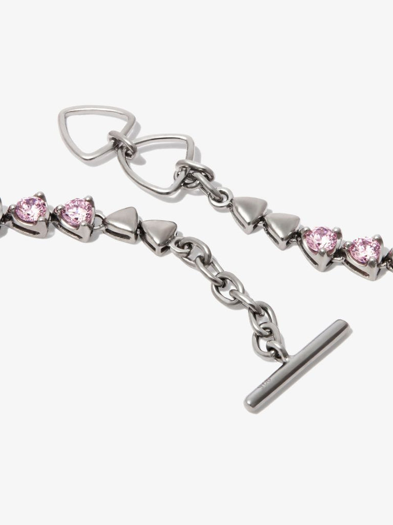 Sterling Silver I Heart Me Quartz Necklace