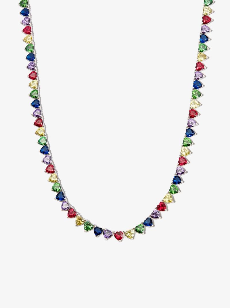 Sterling Silver I Heart Me Quartz Necklace