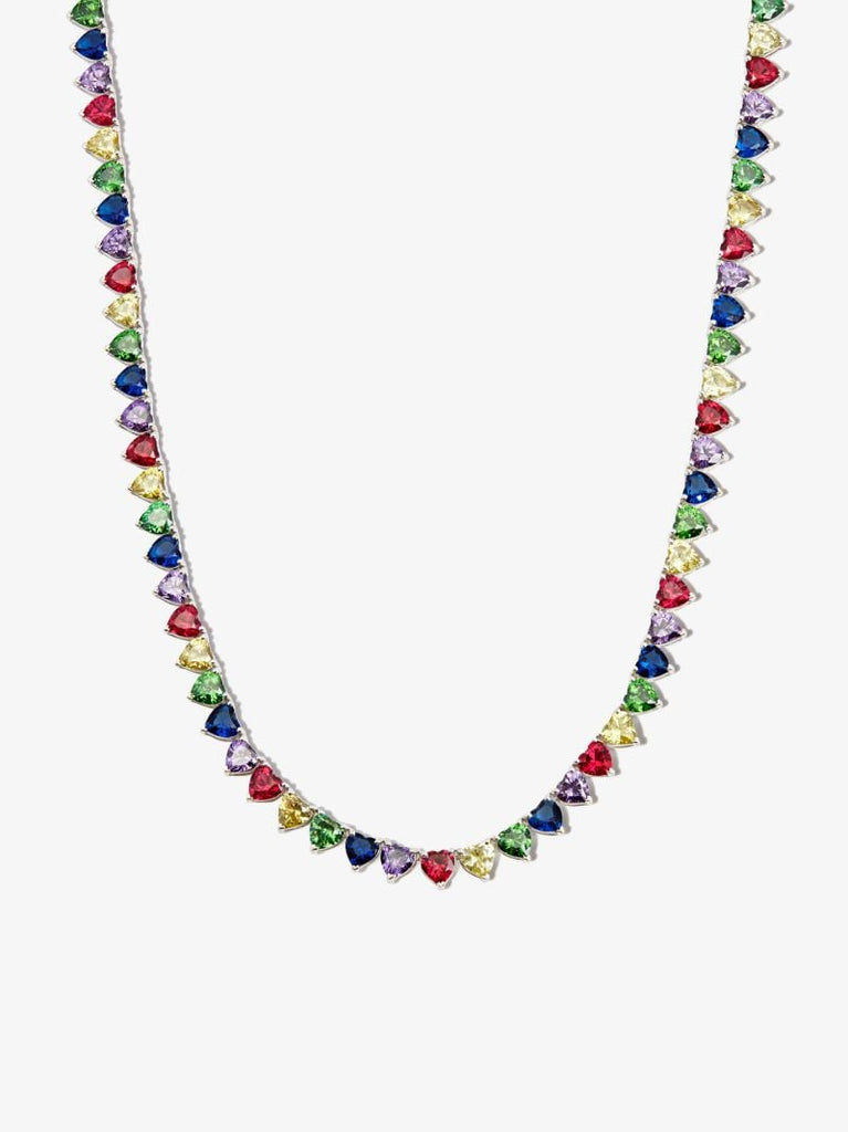 Sterling Silver I Heart Me Quartz Necklace
